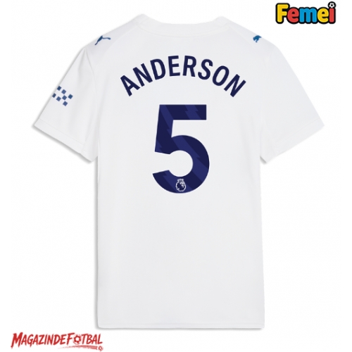 Manchester City Elliot Anderson #5 Tricou Fotbal Replică 2026-27 Femei Treilea Manchester City Elliot Anderson #5 Tricou Fotbal Replică 2026-27 Femei Treilea